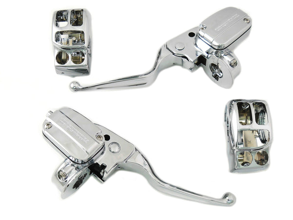 Chrome Handlebar Control Kit with Hydraulic Clutch