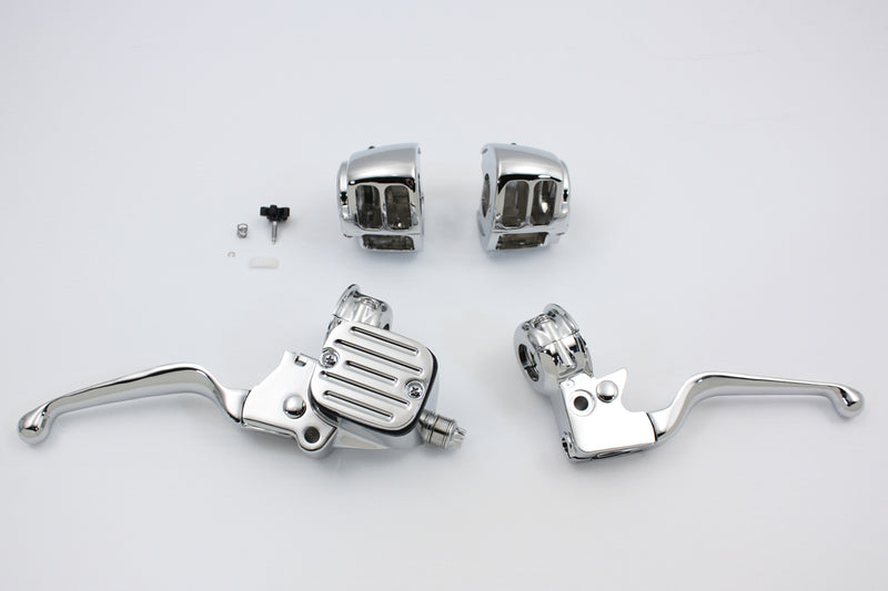 Contour Style Chrome Handlebar Control Kit