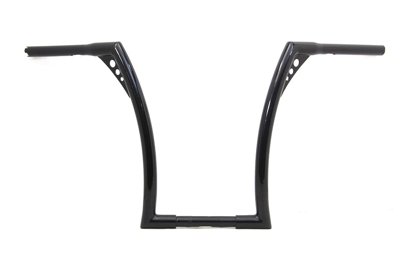 17" Black Z-Bar Handlebar with Indents