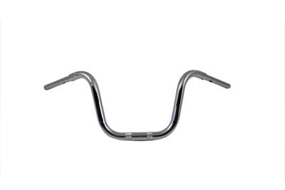 10" Ape Hanger Handlebar with Indents Chrome