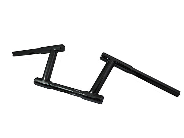 6" Z-Bar Racing Handlebar with Indents Black