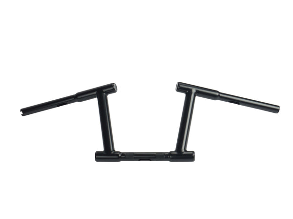 8" Z-Bar Racing Handlebar with Indents Black