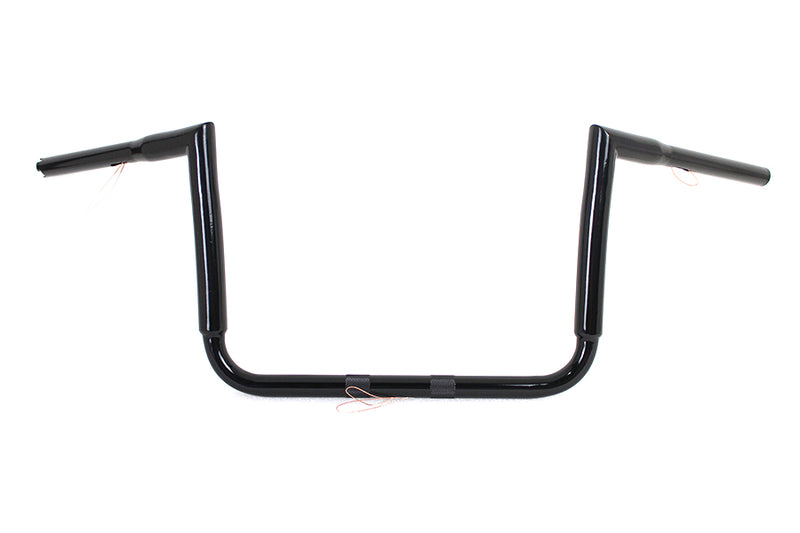 12" Black ChiZeled Z-Bar Handlebar without Indents