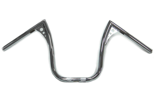 13" Chrome Z-Bar Handlebar with Wiring Slots