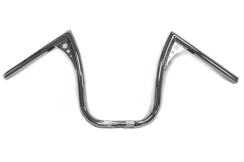 15" Chrome Z-Bar Handlebar with Wiring Slots