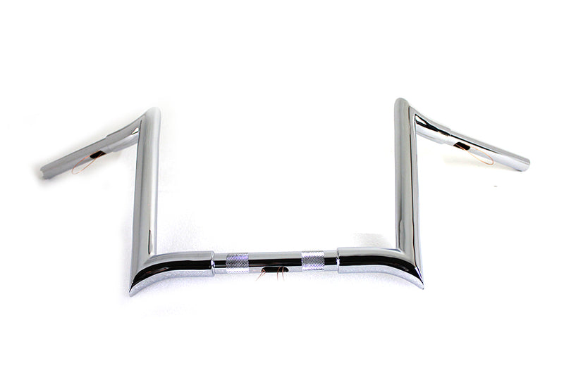 12" Chrome Z-Bar Handlebar with Indents