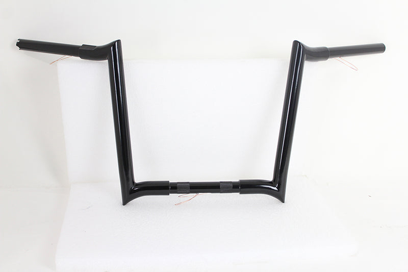 14" Black Z-Bar Handlebar with Indents