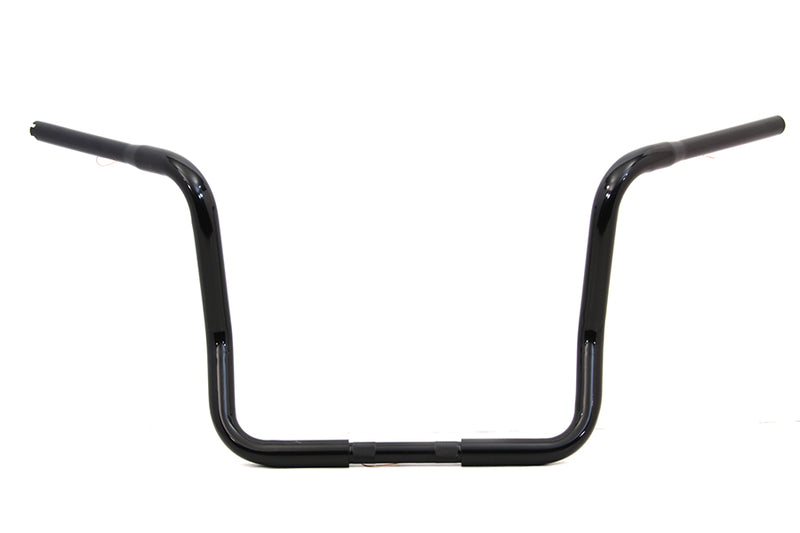 14" Dresser Ape Hanger Handlebar with Indents Black