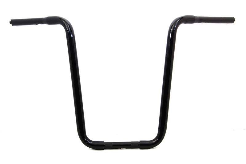 Narrow Body Ape Hanger Handlebar with Indents Black