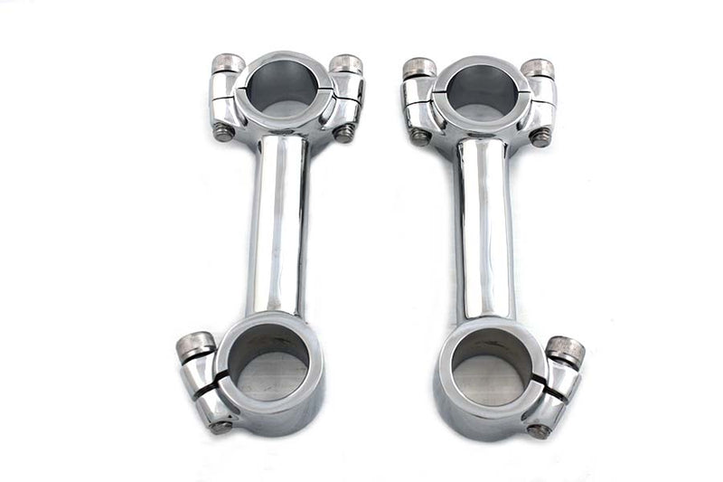 4" Dog Bone Riser Set Chrome