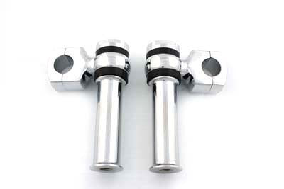 4-1/4" Offset Dog Bone Riser Set Chrome