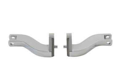 Footpeg Mount Bracket Set Passenger Chrome