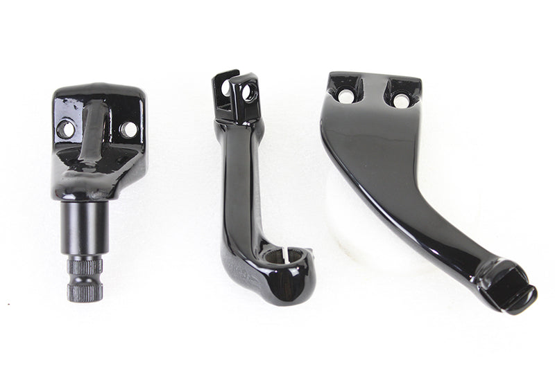 Black Driver Replica Footpeg Mount Set