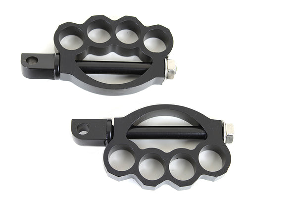 Knuckle Footpeg Set Black