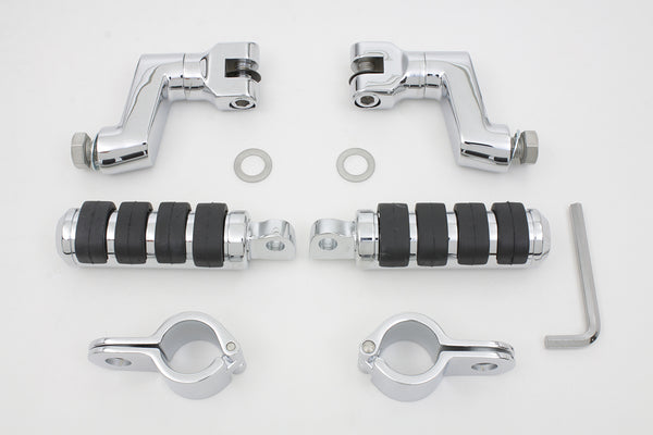 Chrome Offset Footpeg Kit