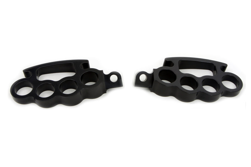 Black Knuckle Footpeg Set