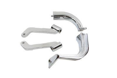 Footboard Mount Bracket Set Chrome