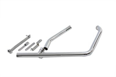 2 into 1 Exhaust Pipe Header Chrome