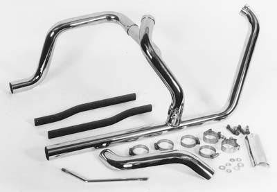 2:1 Crossover Exhaust Header Set Chrome