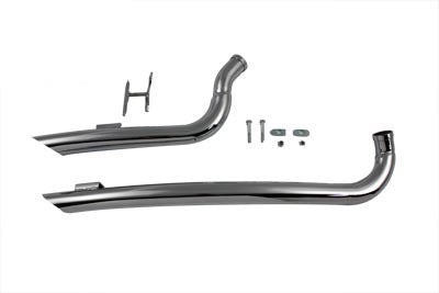 Exhaust Drag Pipe Set Curved