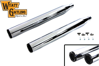 Wyatt Gatling Muffler Set With Black 6 Screw End Tips