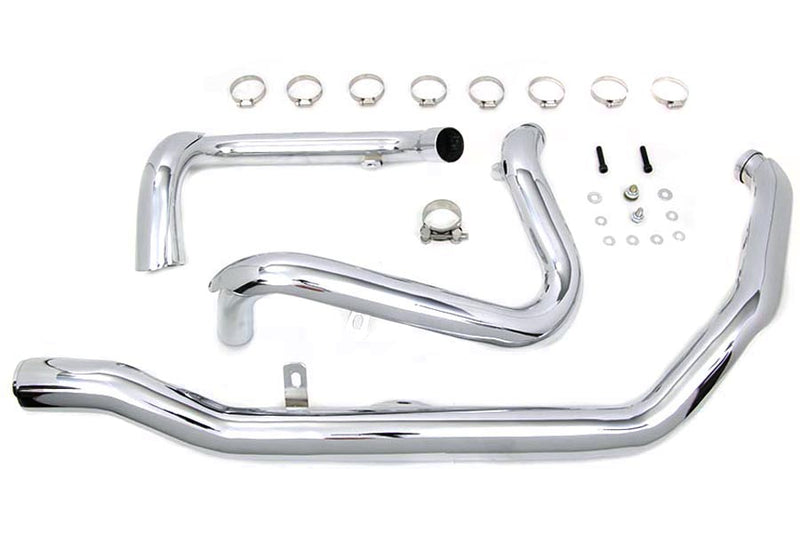 M8 True Dual Header Set Chrome