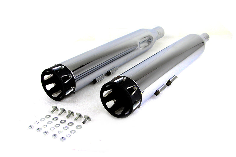 M8 Black Hi-Lite Billet Tip Slip-On Muffler Set