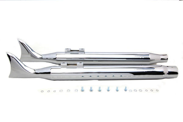 M8 Chrome Fishtail Muffler Set