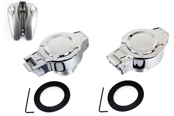 Flip Up Gas Cap Set Chrome