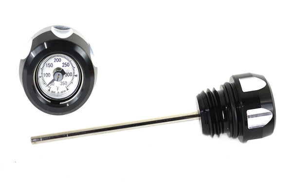 M8 Black and Machined Oil Temperature Dipstick