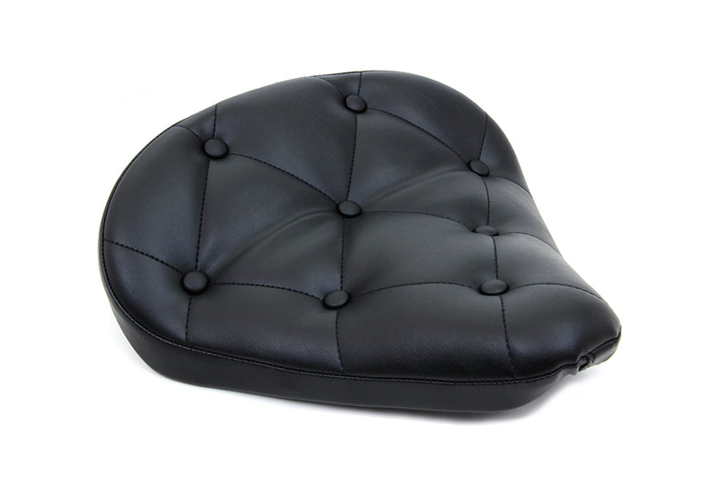 Black Vinyl Solo Seat with Buttons