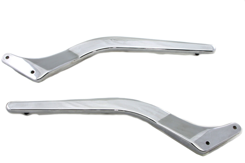 Rear Fender Strut Set Smooth Chrome