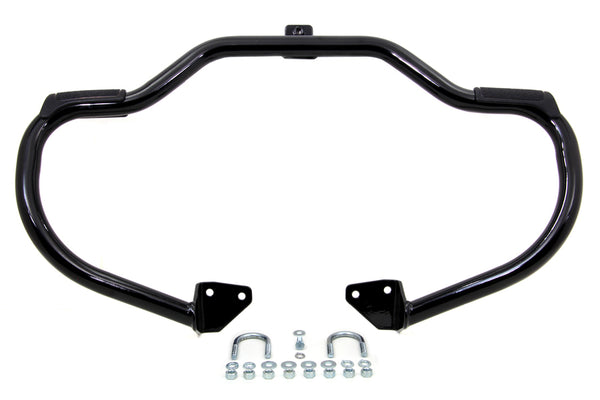 Black Front Engine Bar with Footpeg Pads